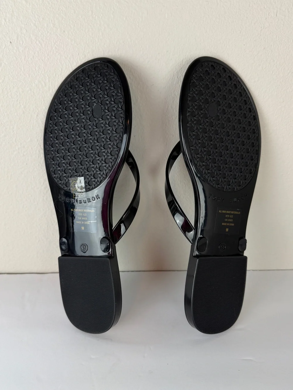 TORY BURCH Studded Logo Jelly Sandals